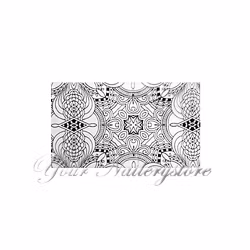 Nagelfolie svart spets, nr 6