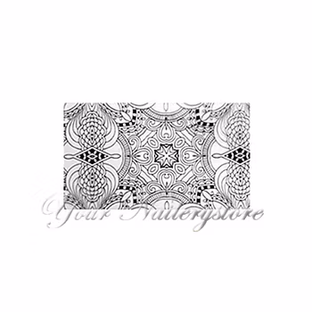 Nagelfolie svart spets, nr 6