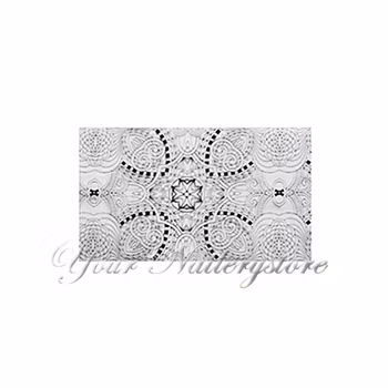 Nagelfolie svart spets, nr 7