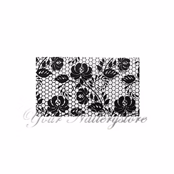 Nagelfolie svart spets, nr 9