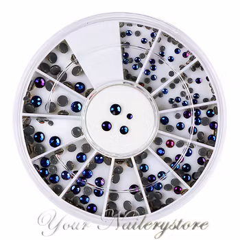 Rhinestones Magic Blue, hel snurra