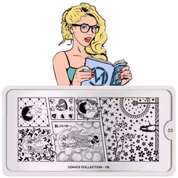 MoYou London Stämpelplatta - Comics Girl 05