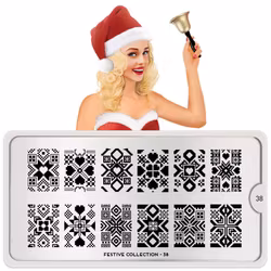 MoYou London Stämpelplatta - Festive 38