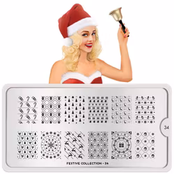 MoYou London Stämpelplatta - Festive 34