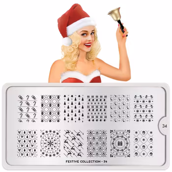 MoYou London Stämpelplatta - Festive 34