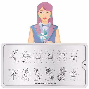 MoYou London Stämpelplatta - Origami 02