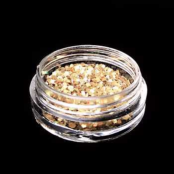 Glitter flakes 1mm, latte