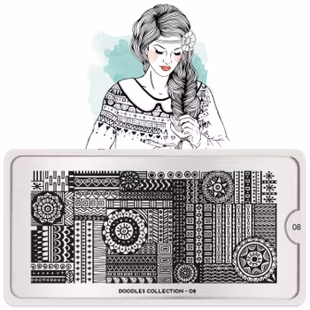 MoYou London Stämpelplatta - Doodles 08