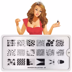 MoYou London Stämpelplatta - Princess 09