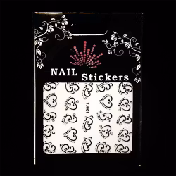 Svarta nagelstickers, YJ001