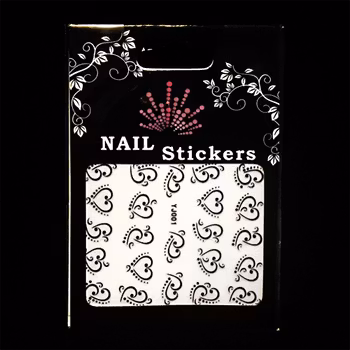Svarta nagelstickers, YJ001