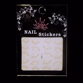 Nail tattoos guld, Y-005