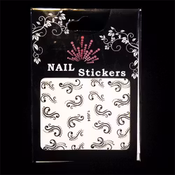 Svarta nagelstickers, YJ004
