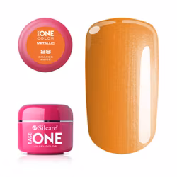 Base One Colour UV-Gel 5g metallic, 28 Orange Juice