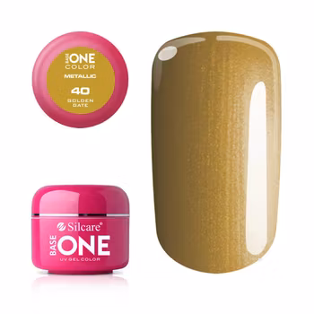 Base One Colour UV-Gel 5g metallic, 40 Golden Gate