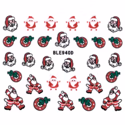 Nagelstickers jul, BLE940D