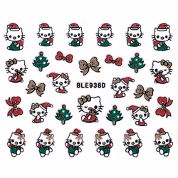 Nagelstickers jul, BLE938D Hello Kitty