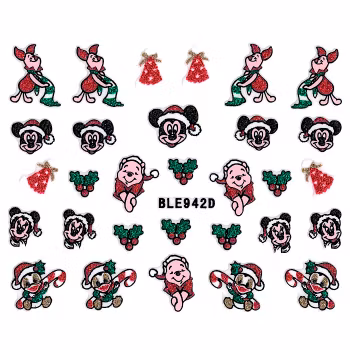 Nagelstickers jul, BLE942D