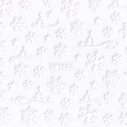 Nagelstickers vita jul, SMY050 snöflingor