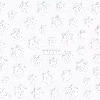 Nagelstickers vita jul, SMY054 snöflingor