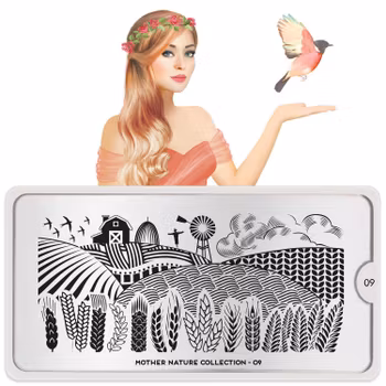 MoYou London Stämpelplatta - Mother Nature 09