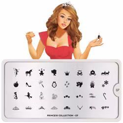 MoYou London Stämpelplatta - Princess 07