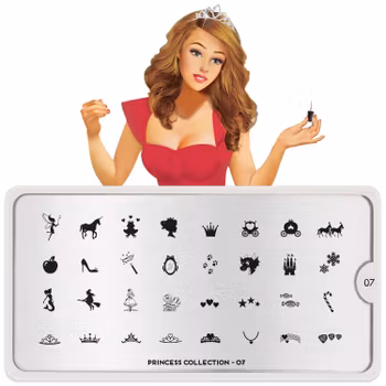 MoYou London Stämpelplatta - Princess 07