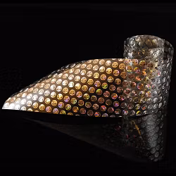 Nagelfolie nr125, silvriga prickar