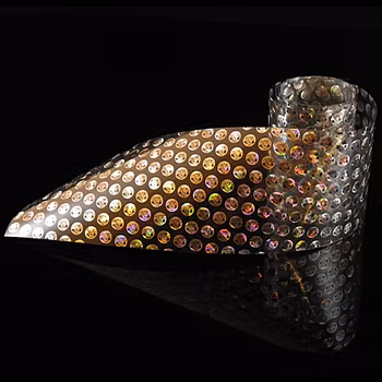 Nagelfolie nr125, silvriga prickar