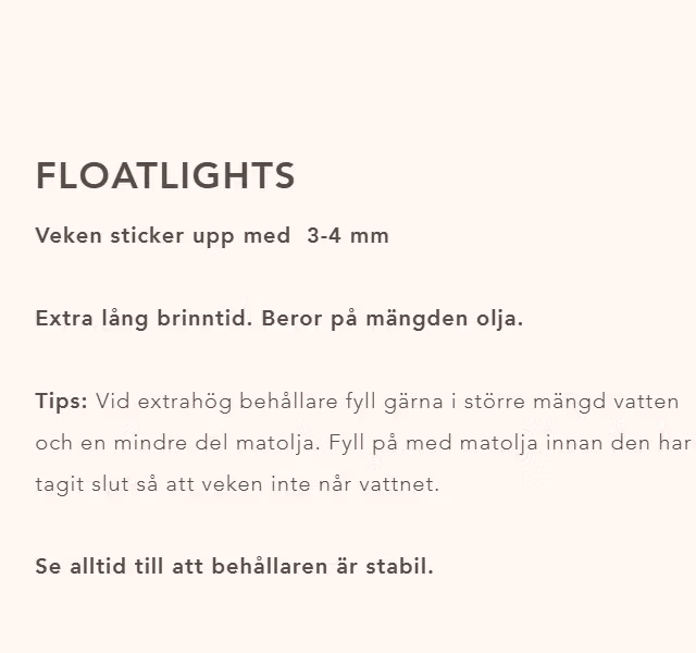 Ljus Miljövänligt Floatlights - Vinter