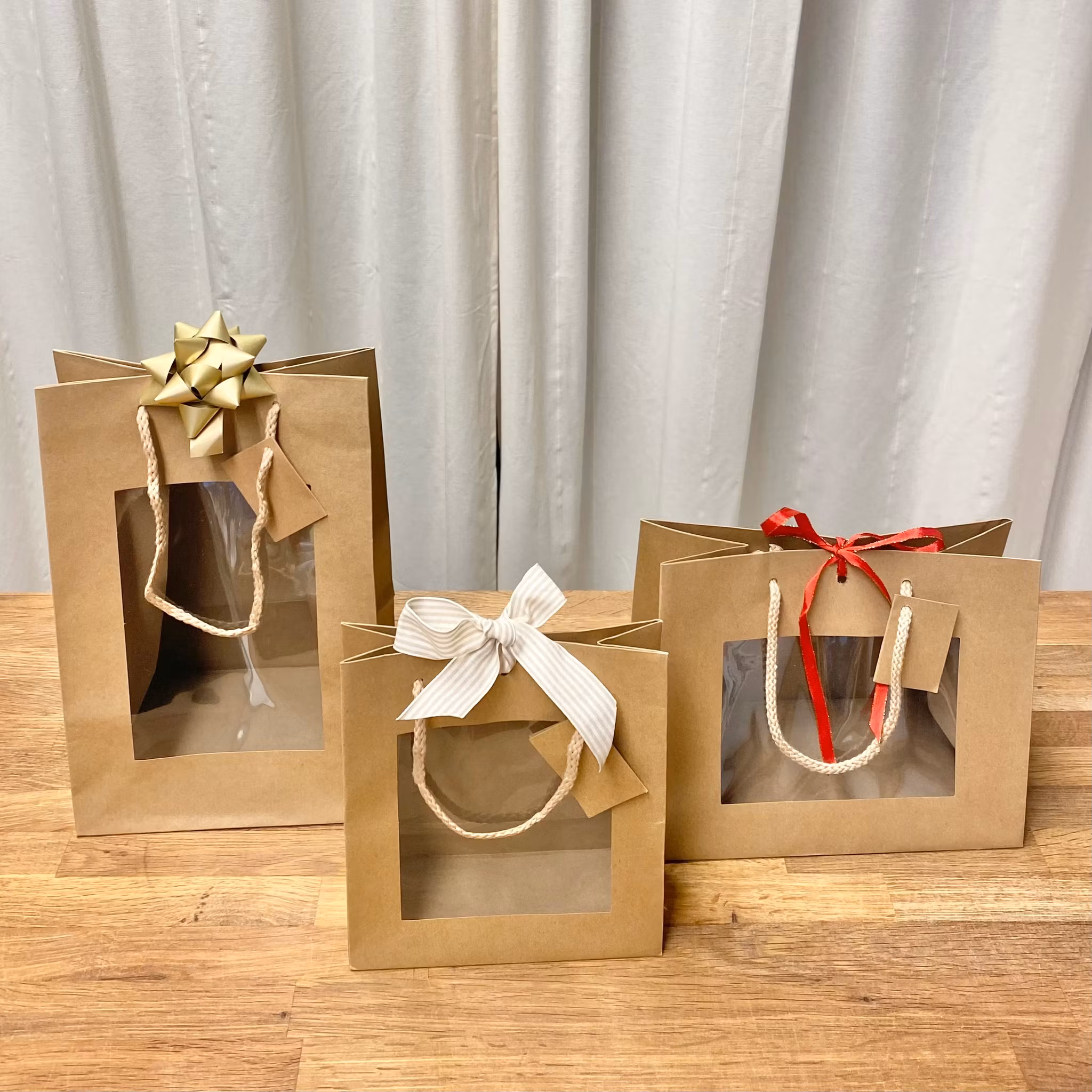 Presentpåse Natur med Fönster & Handtag