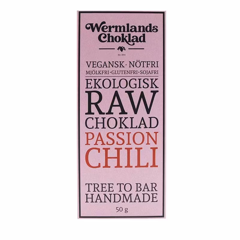 Choklad Passion Chili Raw Eko