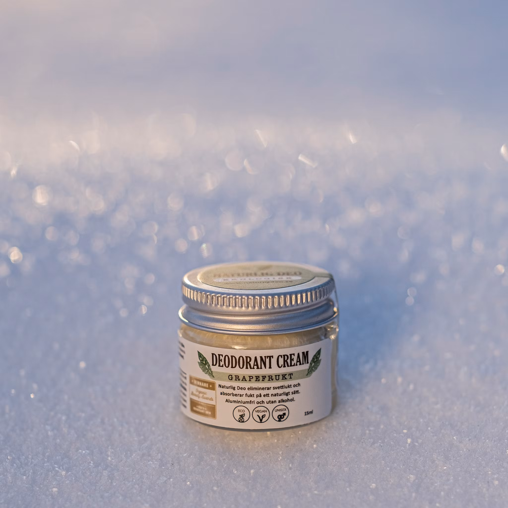 Ekologisk Deodorant Cream 15ml - Grapefrukt