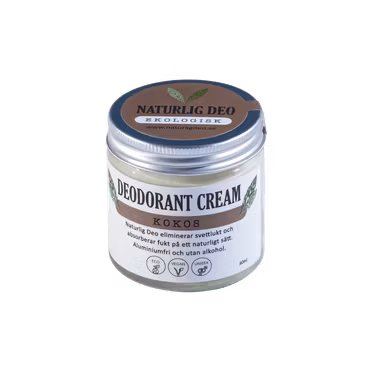 Ekologisk Deodorant Cream 60ml- Kokos