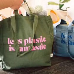 Tygkasse Ekologisk - Tote bag ORIGINAL - LESS PLASTIC Grön