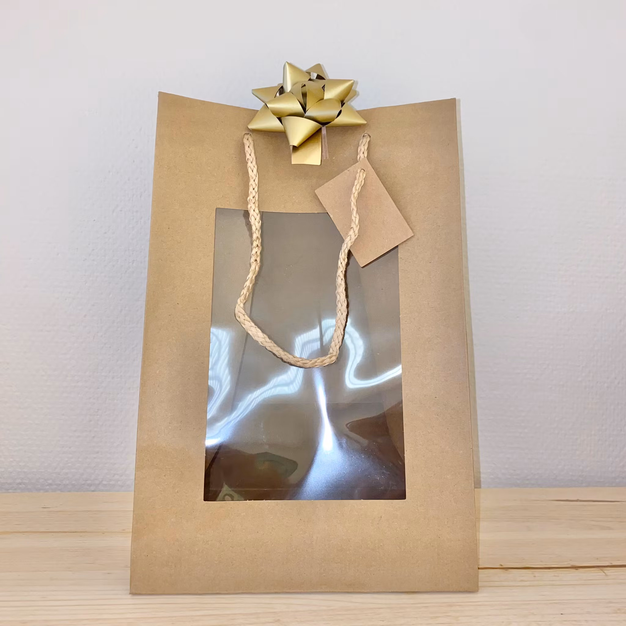 Presentpåse Natur med fönster & handtag