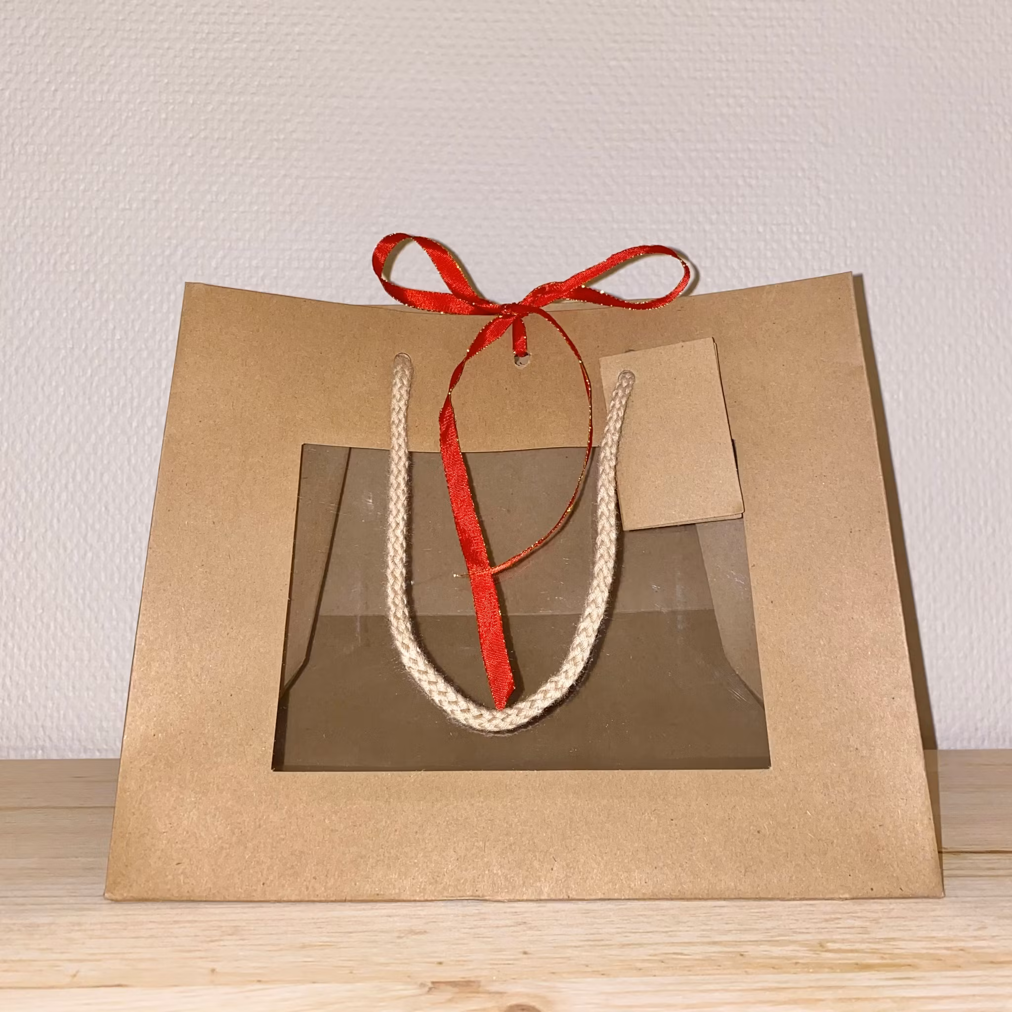 Presentpåse Natur med Fönster & Handtag