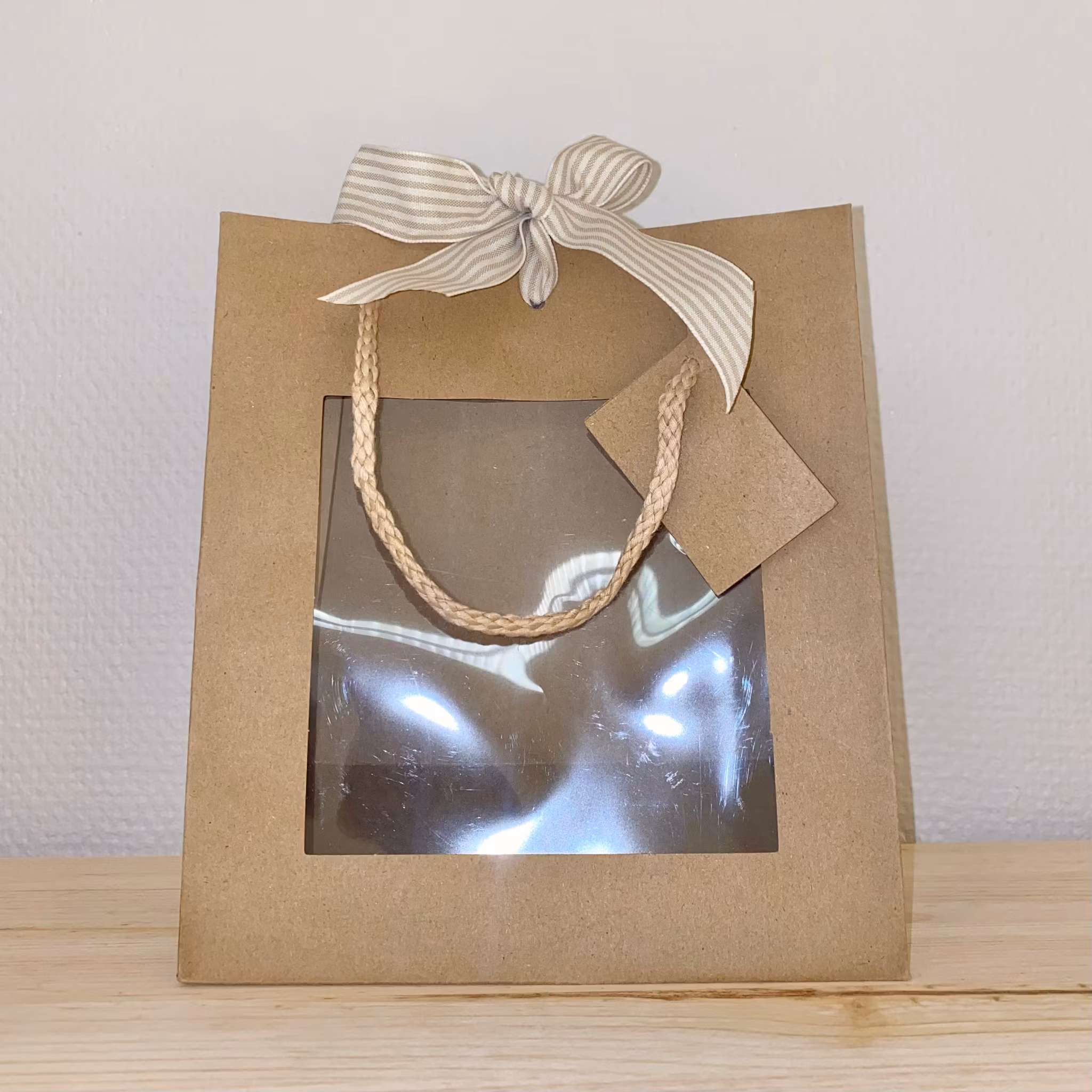 Presentpåse Natur med Fönster & Handtag