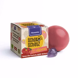 Chokladöverraskning Hallon med ädelsten - Sockerfri Ekologisk & Rättvis