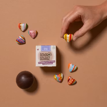 Chokladkula med överraskning Hjärtan - Ekologisk & Rättvis