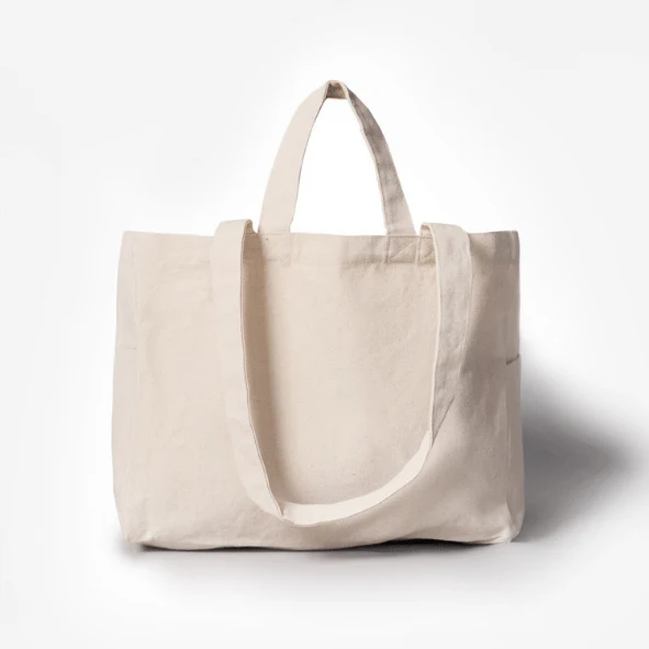 Tygkasse Ekologisk - Tote bag Låg NATUR