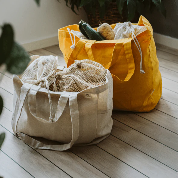 Tygkasse Ekologisk - Tote bag Låg NATUR
