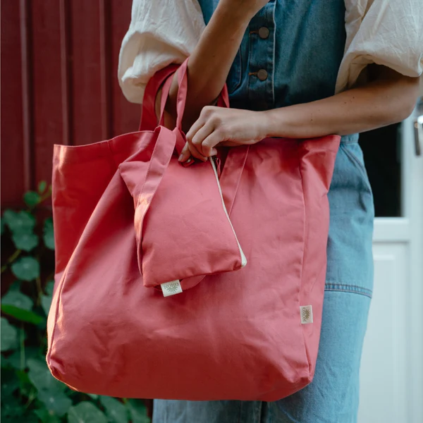 Ekologisk Tygkasse - Tote bag ORIGINAL Premium KORALL