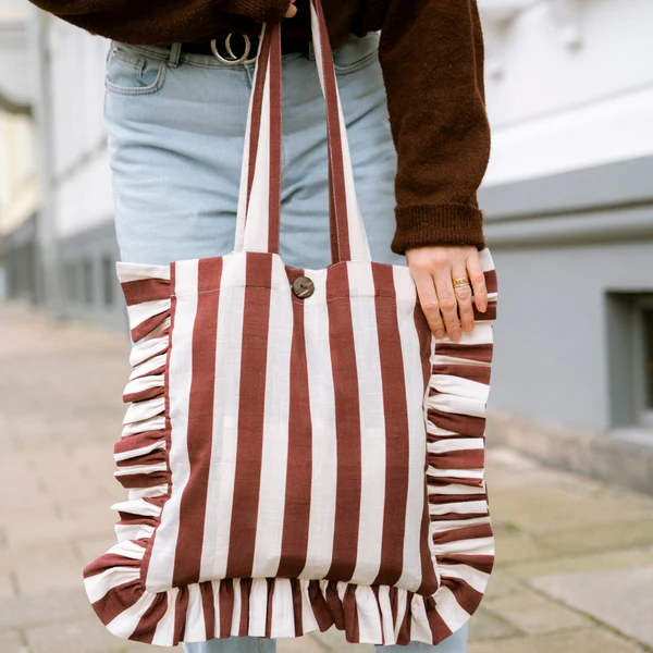 HAMPA KASTANJEBRUN Tygkasse - Tote bag VOLANG