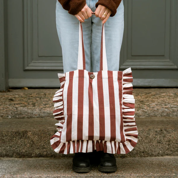 HAMPA KASTANJEBRUN Tygkasse - Tote bag VOLANG