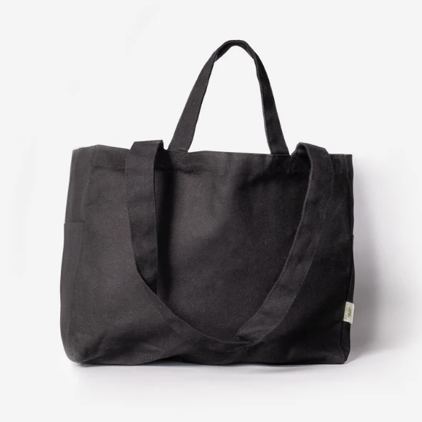 SVART Tygkasse Ekologisk - Tote bag Låg