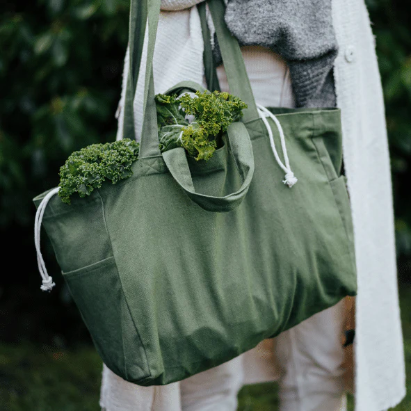 GRÖN Tygkasse Ekologisk - Tote bag Låg