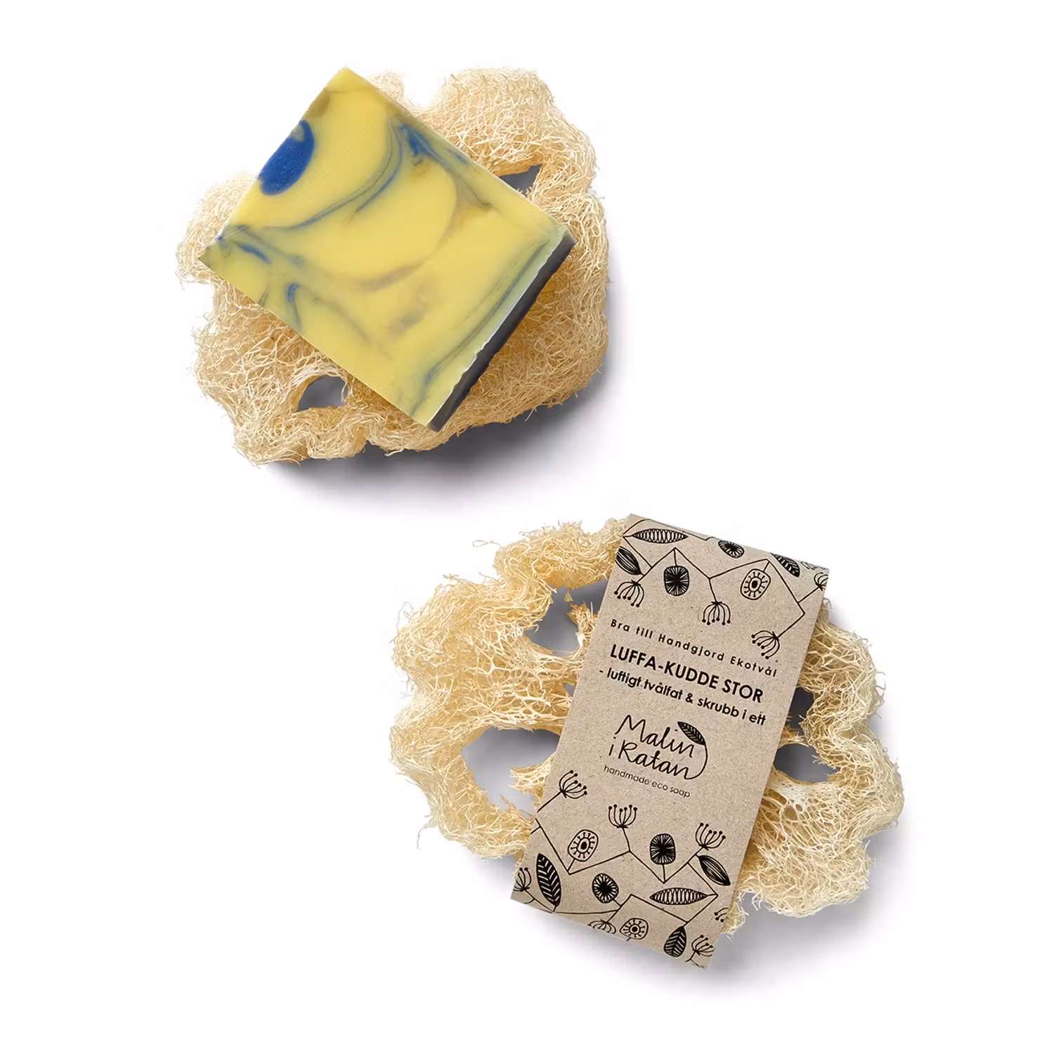 Luffa Stor - Naturligt Tvålfat & Skrubb