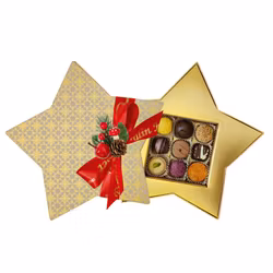 Pralinhuset - Ask - Julstjärna - 9 Bitar