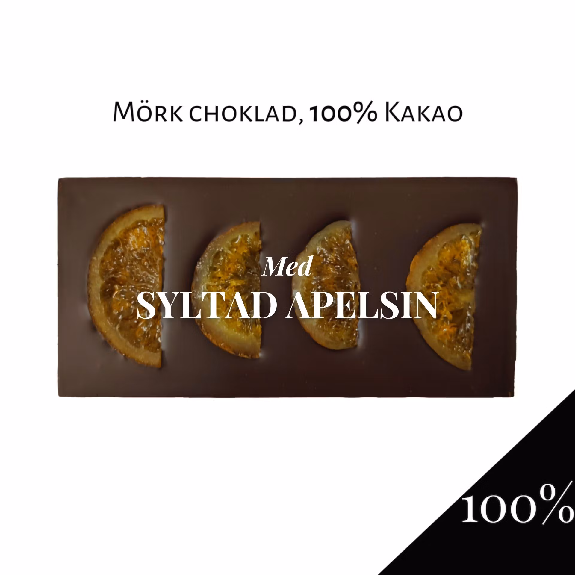 Pralinhuset - 100% Kakao - Syltad Apelsin